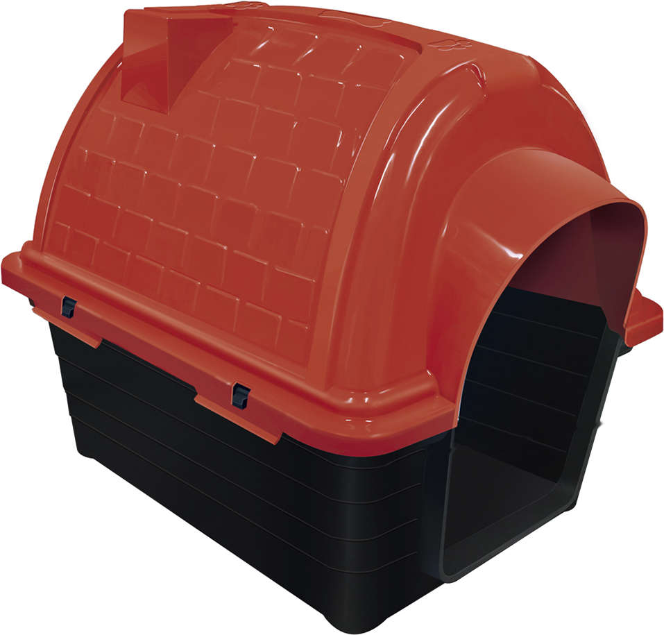 Casa Furacão Pet Plástico Iglu Vermelha - Tam. 03