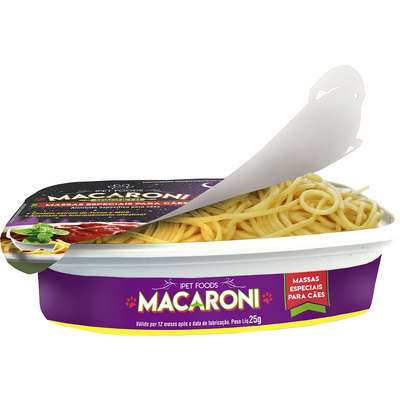 Massas Especiais Ipet Food's Macaroni Spaghetti para Cães