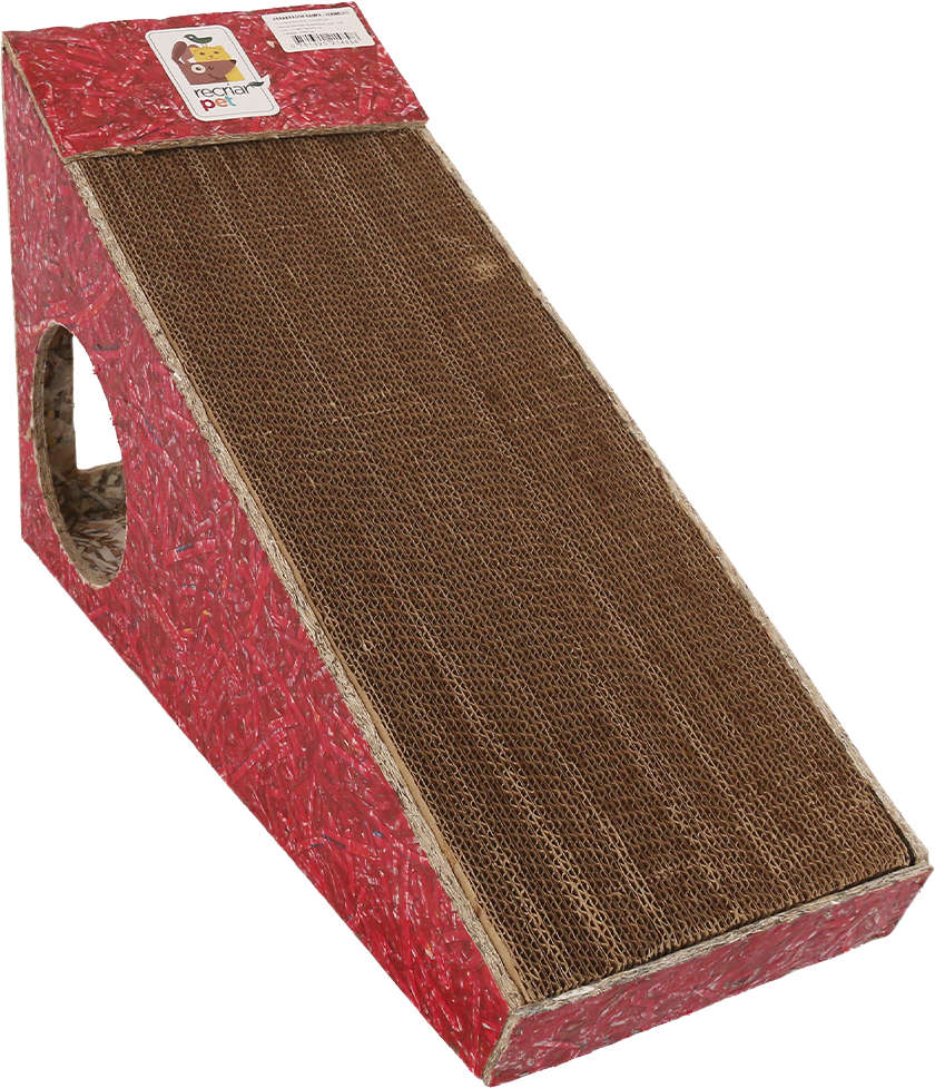 Brinquedo Arranhador Recriar Pet Rampa Vermelho - Tam. Único