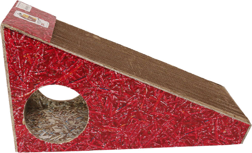 Brinquedo Arranhador Recriar Pet Rampa Vermelho - Tam. Único