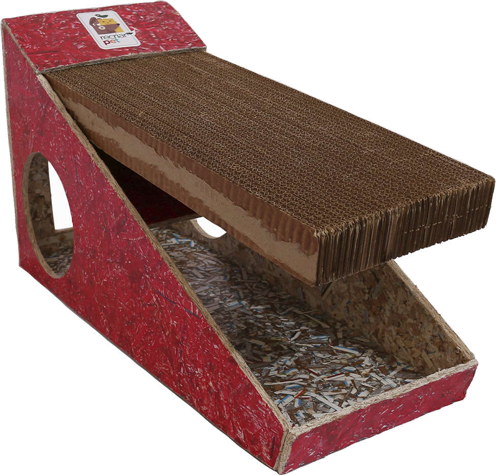 Brinquedo Arranhador Recriar Pet Rampa Vermelho - Tam. Único