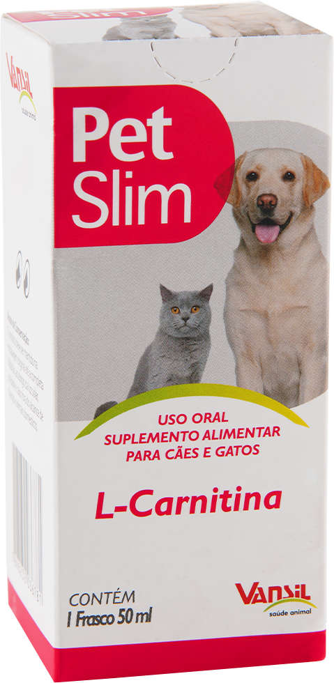 Suplemento Alimentar Vansil Pet Slim L-Carnitina para Cães e Gatos - 50 mL