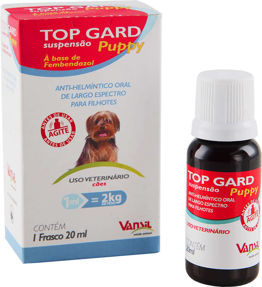 Anti-Helmíntico Vansil Top Gard Puppy Suspensão - 20 mL