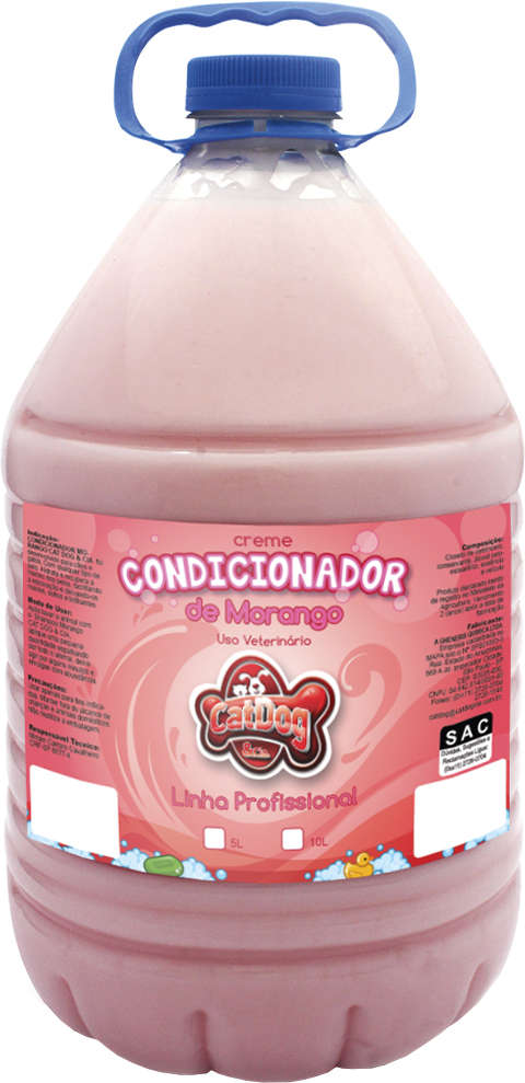 Creme Condicionador de Morango CatDog & Cia Linha Profissional - 5 Litros
