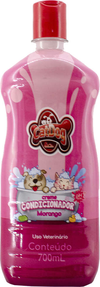 Creme Condicionador CatDog & Cia Morango para Cães e Gatos - 700 mL
