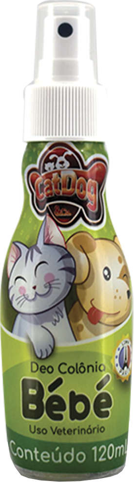 Deo Colônia CatDog & Cia Bébé para Cães e Gatos - 120 mL