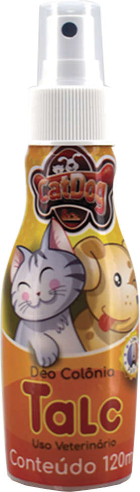 Deo Colônia CatDog & Cia Talc para Cães e Gatos - 120 mL