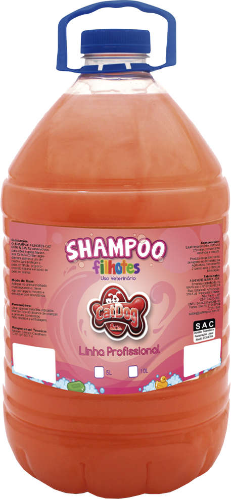Shampoo Filhotes CatDog & Cia Linha Profissional para Cães e Gatos - 5 Litros