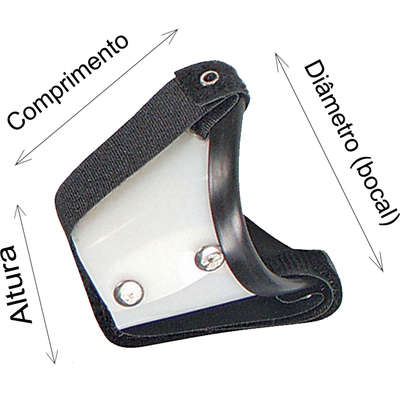 Focinheira São Pet em PVC com Velcro - Tam. 1