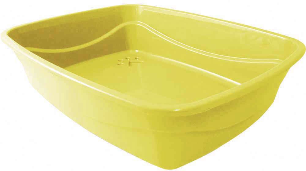 Bandeja Higiênica Alta Pet Injet Cat Plus Amarela - Tam. G