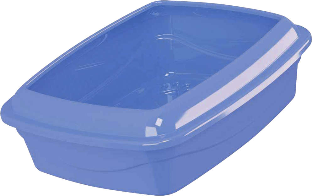 Bandeja Higiênica Alta com Borda Pet Injet Cat Plus Azul - Tam. G