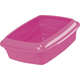 Bandeja Higiênica Alta com Borda Pet Injet Cat Plus Rosa