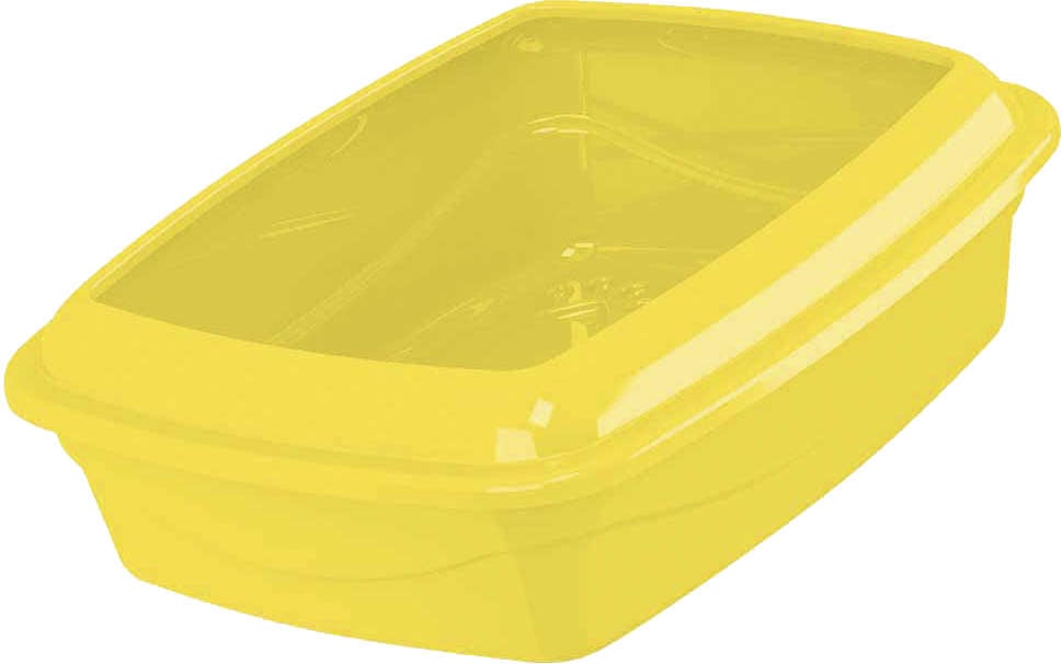 Bandeja Higiênica Alta com Borda Pet Injet Cat Plus Amarela - Tam. G