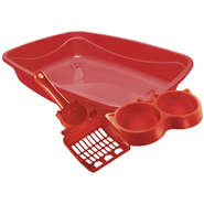 Kit Gato Luxo 3X1 Pet Injet - Vermelho
