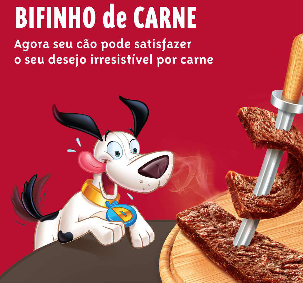 Kit Petisco Purina Doguitos para Cães Sabor Picanha 45g - 4 Unidades
