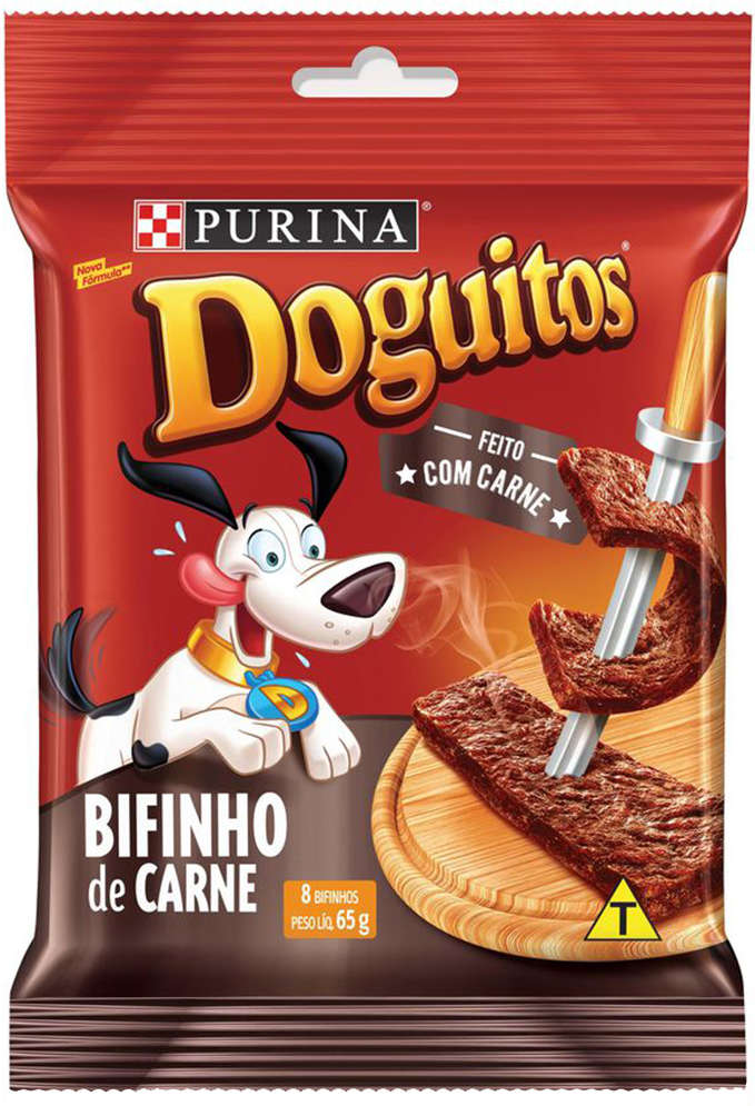 Petisco Purina Doguitos para Cães Sabor Carne - 65g