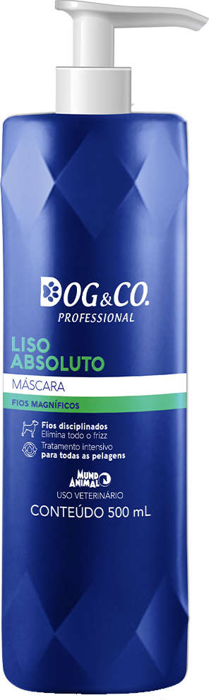 Máscara Mundo Animal Dog & Co Professional Liso Absoluto para Cães - 500 mL