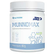 Suplemento Mineral Aminoácido Mundo Animal Nutrisana Munnomax para Cães e Gatos - 80 g