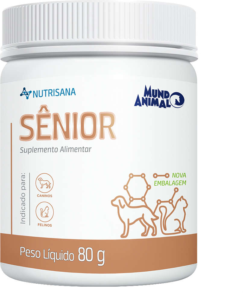 Suplemento Alimentar Mundo Animal Nutrisana Sênior para Cães e Gatos - 80 g