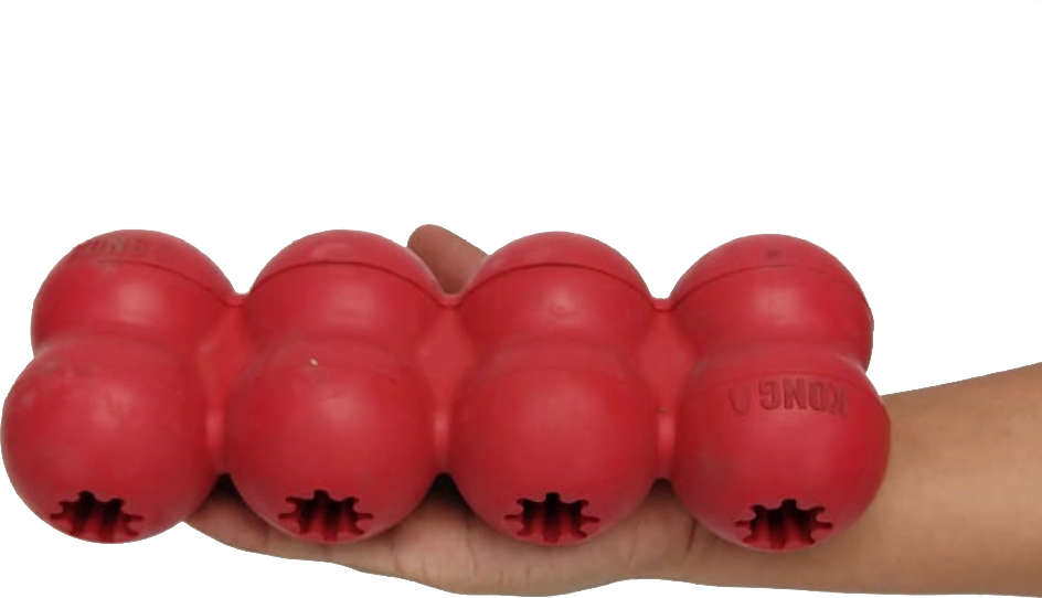 Brinquedo Interativo KONG Goodie Ribbon (TGS1) Vermelho - Tam. G