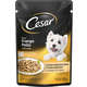 Ração Úmida Cesar Sachê Cortes Selecionados Sabor Frango Marinado ao Molho para Cães Adultos - 85 g