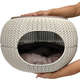Cama Curver Puff Cozy Pet com Almofada Knit Curver Sandy