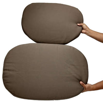 Cama Curver Puff Cozy Pet com Almofada Knit Curver Sandy