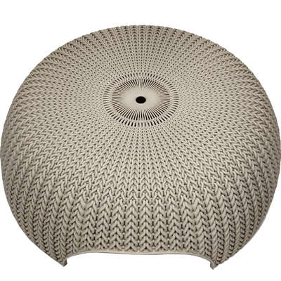 Cama Curver Puff Cozy Pet com Almofada Knit Curver Sandy