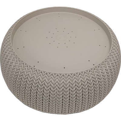 Cama Curver Puff Cozy Pet com Almofada Knit Curver Sandy