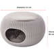 Cama Curver Puff Cozy Pet com Almofada Knit Curver Sandy