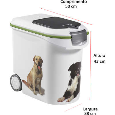 Porta Ração Pet Curver Hermético 12 Kg