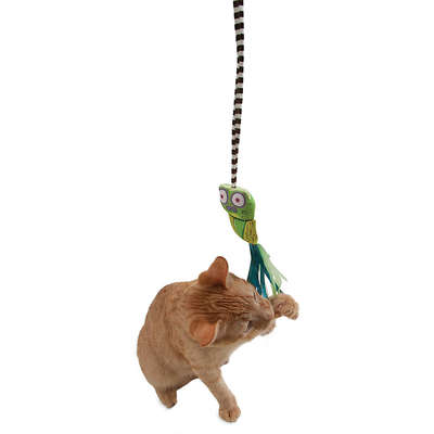 Brinquedo Fatcat Varinha Worm Wand Verde para Gatos - Verde