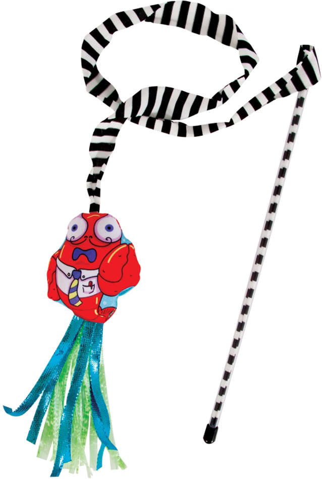 Brinquedo Fatcat Varinha Crawdaddy Vermelha para Gatos - Vermelha