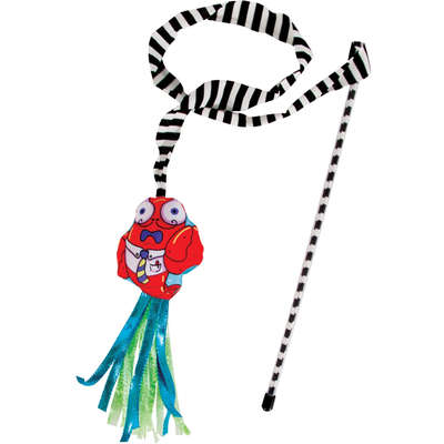 Brinquedo Fatcat Varinha Crawdaddy Vermelha para Gatos - Vermelha