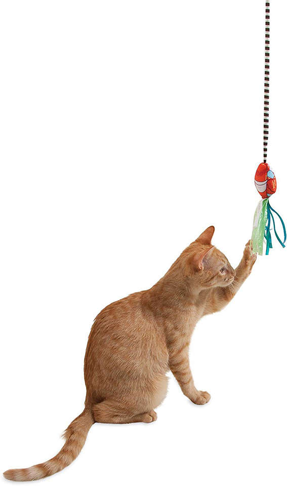 Brinquedo Fatcat Varinha Crawdaddy Vermelha para Gatos - Vermelha