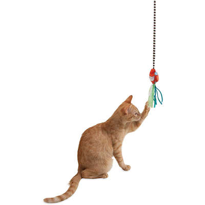Brinquedo Fatcat Varinha Crawdaddy Vermelha para Gatos - Vermelha