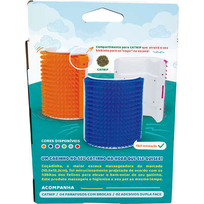 Escova Massageadora Truqys Pet - Laranja