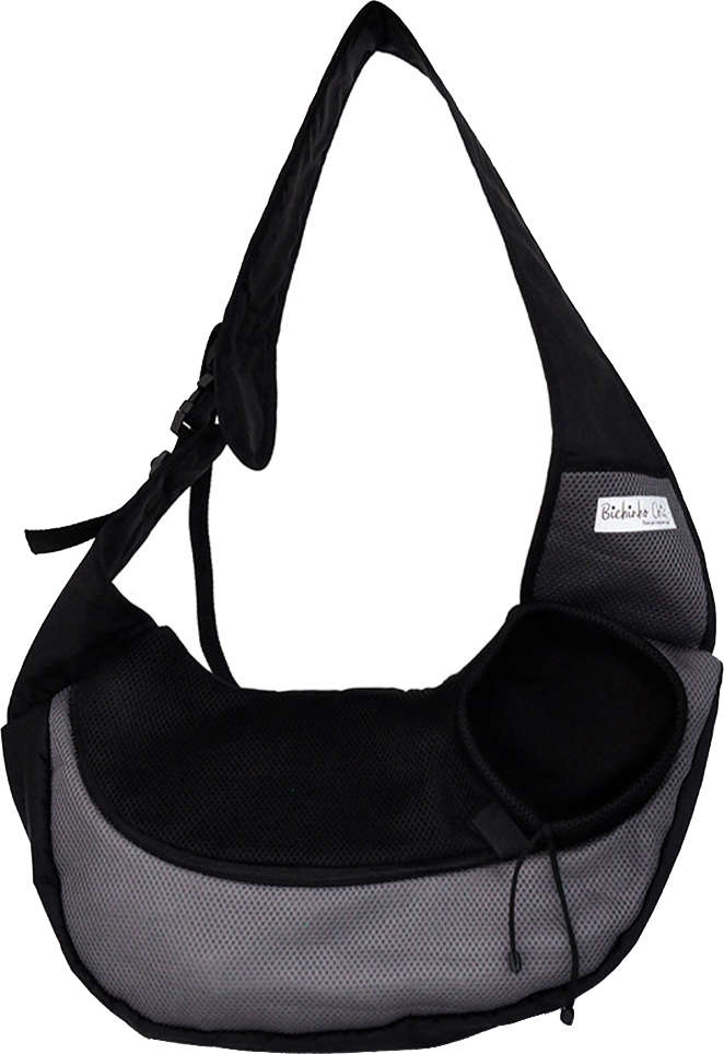 Bolsa de Transporte Bichinho Chic Conforto Cinza - Tam. P