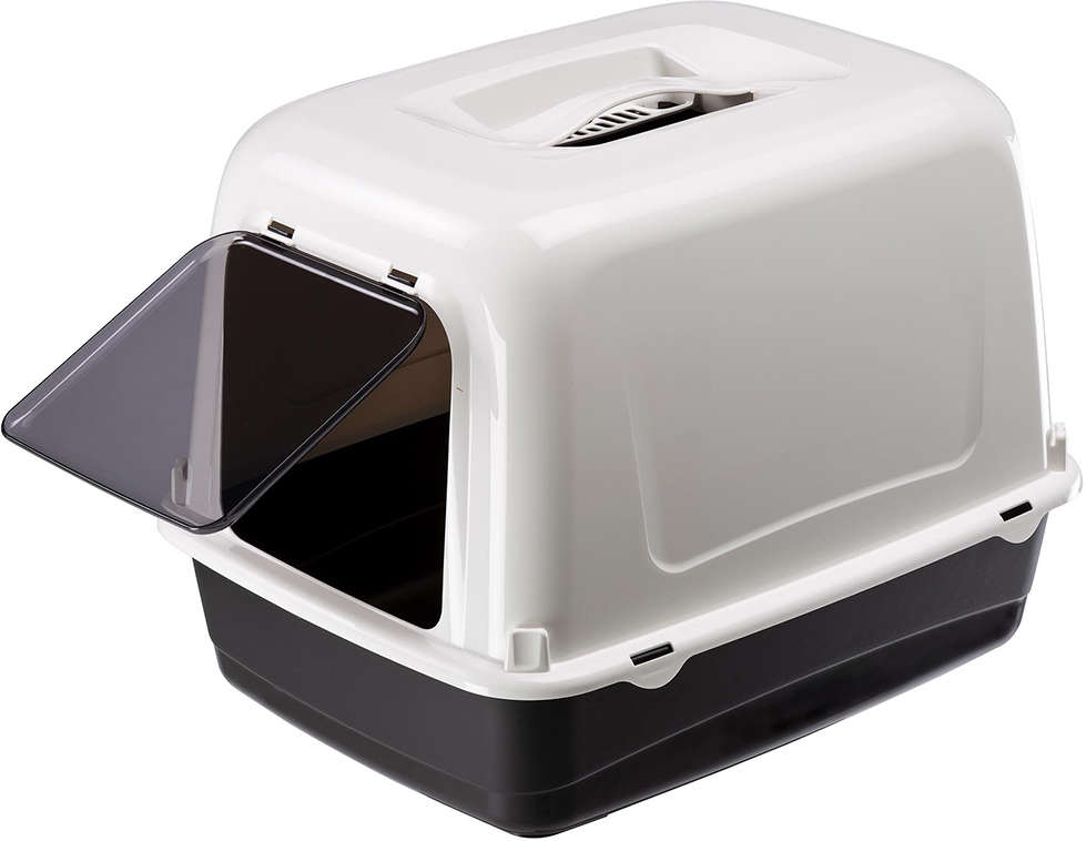 Sanitário Ferplast Clear Cat 10 Preto para Gatos - Preto