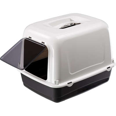 Sanitário Ferplast Clear Cat 10 Preto para Gatos - Preto