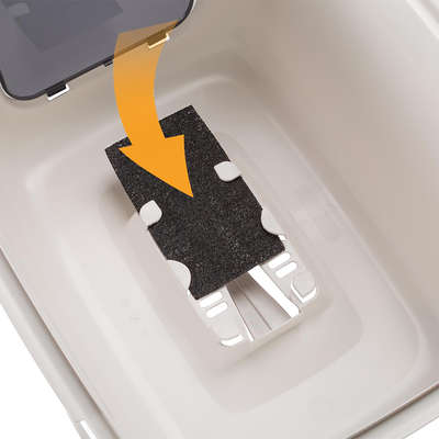 Sanitário Ferplast Clear Cat 10 Preto para Gatos - Preto