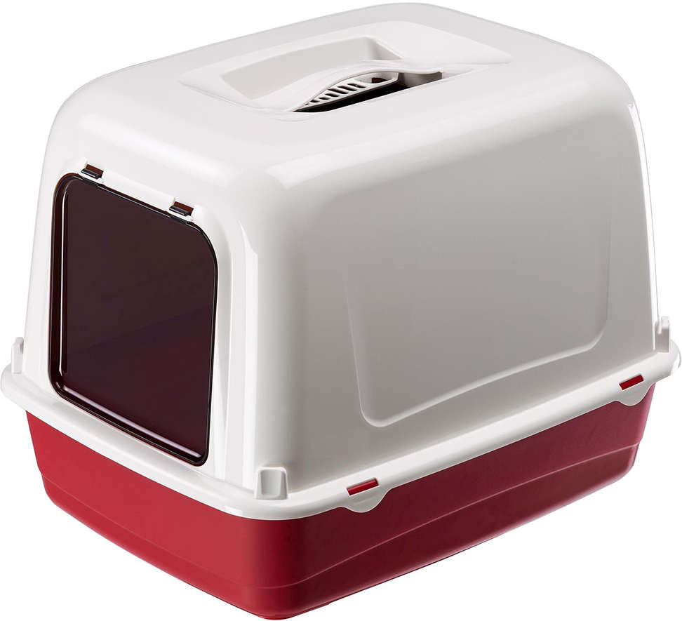 Sanitário Ferplast Clear Cat 10 Bordô para Gatos - Bordo