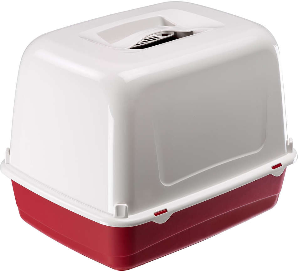 Sanitário Ferplast Clear Cat 10 Bordô para Gatos - Bordo