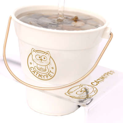 Bebedouro Fonte CatMyPet Torneira MagiCat Gold com Suporte