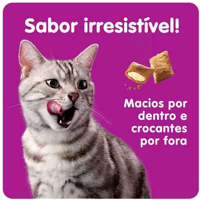 Petisco Whiskas Temptations Pelo Saudável para Gatos Adultos - 40 g