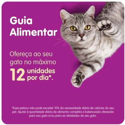 Petisco Whiskas Temptations Pelo Saudável para Gatos Adultos - 40 g