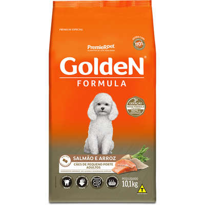 Ração Premier Golden Formula Mini Bits Salmão e Arroz para Cães Adultos de Raças Pequenas - 10 Kg