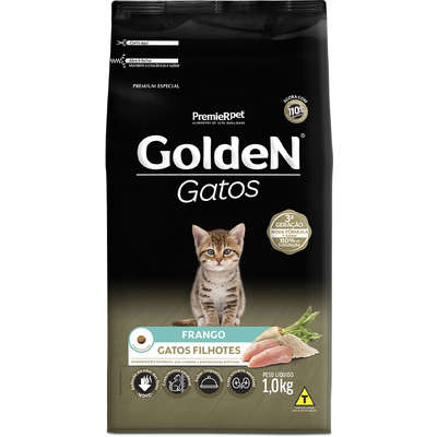 Ração Golden Gatos Filhotes Frango - 1 Kg