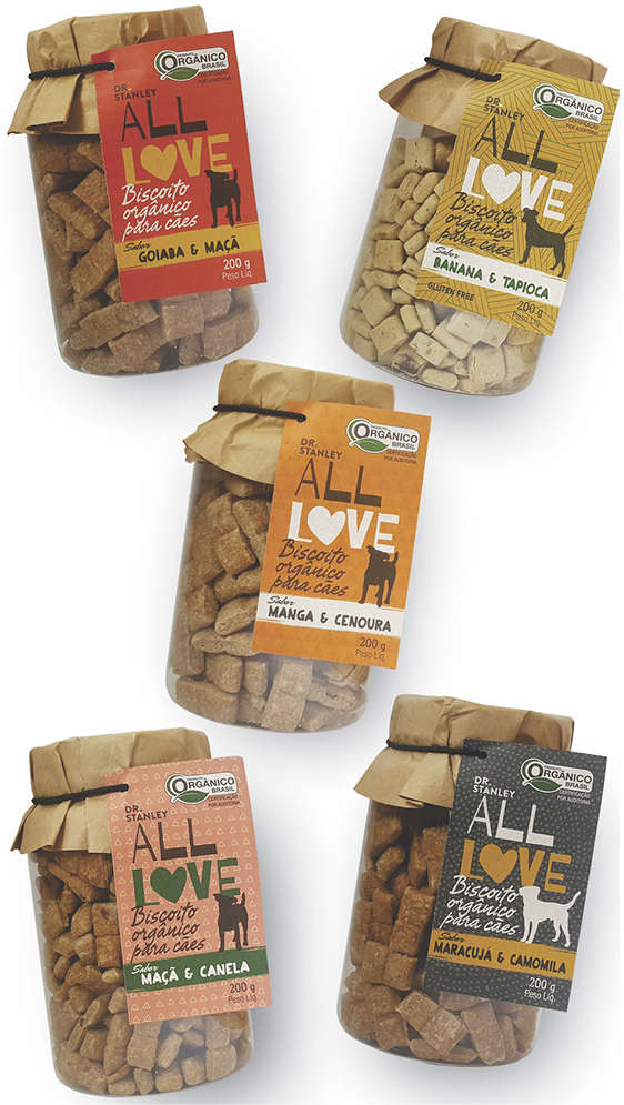 Biscoito All Love para Cães Sabor Banana e Tapioca - 200g