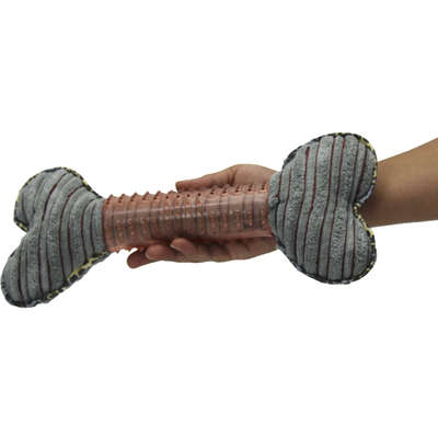 Brinquedo Chalesco Pelúcia Rubber Bone Plus para Cães - Tam. Único
